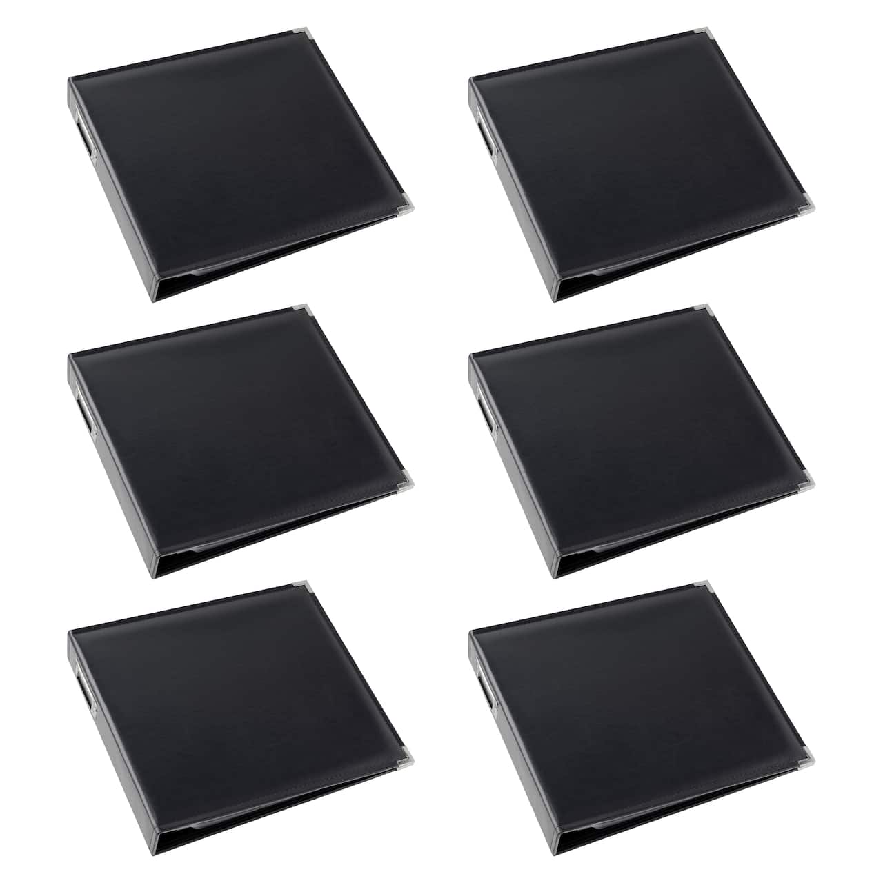 6 Pack: Leather D-Ring Scrapbook Album by Recollections®